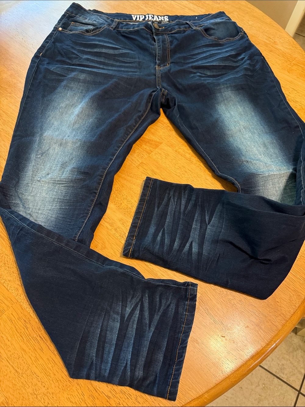 VIP Women’s Dark Indigo Straight Leg Jeans